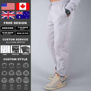 Pantalones Deportivos KingSen para Hombre, Corte Ajustado, Cintura Elástica con Cordón, Bolsillos con Cremallera, Transpirables, Casuales y Deportivos - Product Image 2