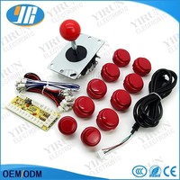 Kit de jeu d'arcade DIY, joystick, bouton poussoir, contrôleur USB JAMMA pour PC