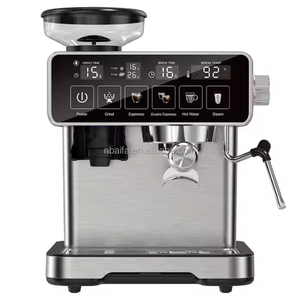 Aifa Professional Thermo-block Sistema de calefacción instantánea Control <span class=keywords><strong>digital</strong></span> Cafetera Espresso con manómetro <span class=keywords><strong>para</strong></span> uso doméstico - Product Image 4