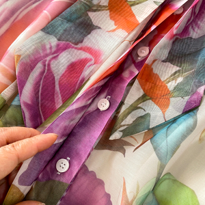 Abito da <span class=keywords><strong>donna</strong></span> con risvolto in pietra preziosa di lusso in stile autunnale con stampa corsetto in vita elegante abito a trape­gatura - Product Image 6