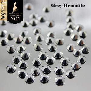 Strass thermocollant Crystal Castle 5A de qualité supérieure, en verre, noir jet, hématite, pierres de cristal labrador, strass argenté pour chaussures - Product Image 5