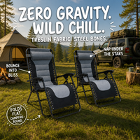 Chaise longue zéro gravité pliable et rembourrée, avec appui-tête réglable, idéale pour la plage, la terrasse, le jardin, le camping, la piscine et les loisirs en plein air