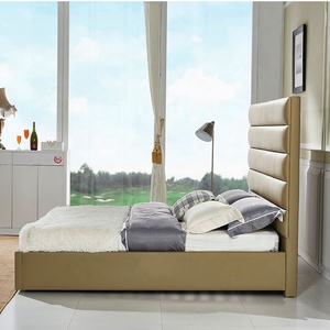 <strong>Cheap</strong> and Affordable <strong>king</strong> <strong>Size</strong> Family Home Gold Comfortable High Quality Leather <strong>Bed</strong> - Product Image 6