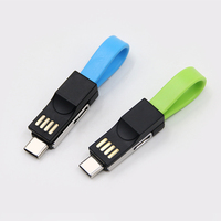 Cadeaux promotionnels – Câble porte-clés 3-en-1 universel 2A en TPE pour iPhone 15, 16, 17 – Direct Usine