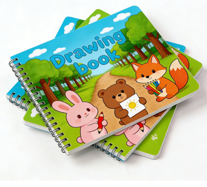 Carnets pour enfants personnalisés avec reliure spirale, impression sur carton, livres vierges pour enfants, livres de <span class=keywords><strong>dessin</strong></span> pour enfants, impression, peinture, éducation - Product Image 2
