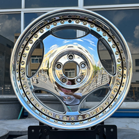 Jantes en alliage forgées 2 pièces triple chrome 18 19 20 pouces 5x114.3 5x120 à déport profond pour W124 W140 R129 W126 R107 W210 W202