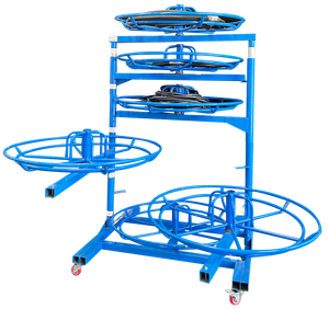 מתקן צינורות הידראולי 6 שכבות לאחסון גלילי צינורות - Product Image 1