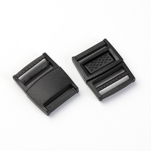 Hebilla deslizante de 20mm de aleación de zinc negra, duradera, para bolsos, mochilas, correas de cintura ajustables - Product Image 1