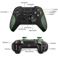 Manette de jeu filaire pour One//PC, volant de jeu, fonction turbo, gyroscope six axes, moteur de vibration - Leadingplus