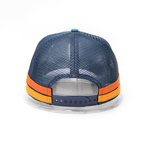 Casquette Trucker OEM 5 Panneaux avec Couronne Structurée Haute, Logo Brodé Personnalisé Australie, Broderie en Maille et 2 Bandes Latérales - Product Image 2