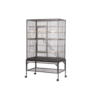 <span class=keywords><strong>Gabbia</strong></span> per Uccelli Multifunzionale di Grande Capacità, Costruzione <span class=keywords><strong>in</strong></span> Metallo Ecologica per Uso Interno ed Esterno, Alloggio per Volatili - Product Image 2