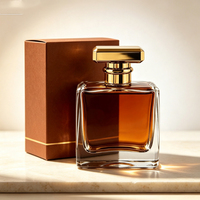 Flacon de parfum en verre de 100 ml, vente en gros, flacon de parfum de haute qualité, flacon de parfum de luxe avec boîte
