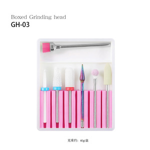 Ceramic Tungsten Stainless Steel Diamond Nail <b>Drill</b> <b>Bits</b> Set Manicure Pedicure Grinding Head for Electric Nail <b>Drill</b> Machine - Product Image 1