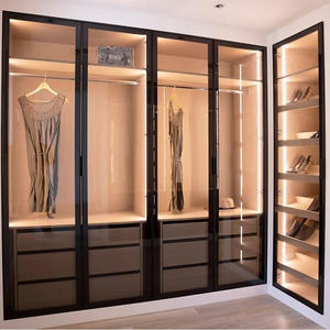 SYBELL-Dressing moderne et personnalisé à lumière LED, meuble de chambre à coucher, armoire en verre design - Product Image 1