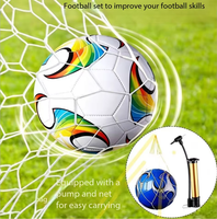 Ensemble de 6 ballons de football en PVC taille 5, cousus à la machine, pour entraînement adulte, vente en gros d'usine, personnalisable