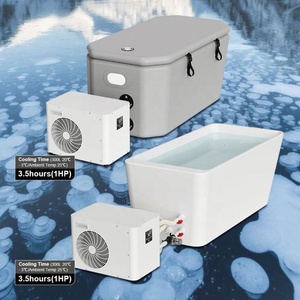 Baignoire froide professionnelle pour la récupération des athlètes, avec machine de refroidissement d'eau pour bain de glace, pompe et filtre intégrés, 110V/220V - Product Image 5