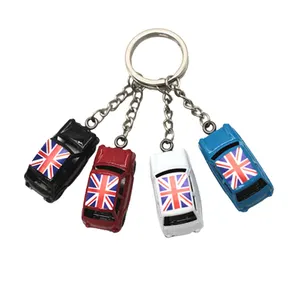 Llavero de modelo de coche 3D mini recuerdo Londres metal personalizado