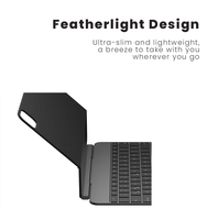 Keyboard ultra-tipis untuk iPad Air 11 "/ Air 10.9" generasi ke-5/Pro 11 "casing Trackpad multi-sentuh, Keyboard Aloi aluminium