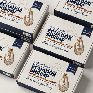 Cajas de Cartón Corrugado Resistentes a la Presión para Envío de Mariscos Congelados, Impresas a Medida, para Camarones de Ecuador, Venta al Por Mayor - Product Image 3