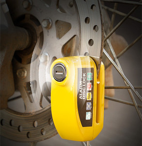 Candado de Disco con Alarma para Bicicleta, Antirrobo, Impermeable, 110dB, con Cable Recordatorio y Llaves para Motocicleta y Scooter - Product Image 5