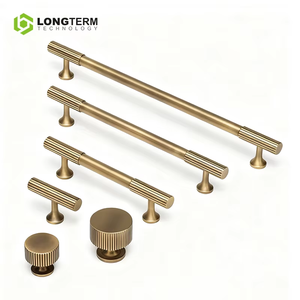 Katı pirinç yüksek kalite dolap kolu çekin Anti-pas mobilya çekmece kolu topuzu - Product Image 2