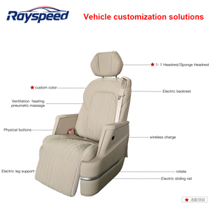 Sedili in pelle MPV di lusso 20 anni personalizzati per Kia carnevale <span class=keywords><strong>Mercedes</strong></span> <span class=keywords><strong>Vito</strong></span>/<span class=keywords><strong>V</strong></span>-<span class=keywords><strong>Class</strong></span> impermeabile e reclinabile - Product Image 2