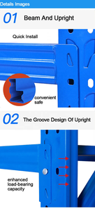 Système d'étagères à longue portée Rack Prix de gros Racking de stockage Utiliser Rack de stockage <span class=keywords><strong>en</strong></span> métal Étagère à livres - Product Image 5