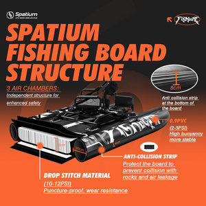 <span class=keywords><strong>Kayak</strong></span> de <span class=keywords><strong>Pesca</strong></span> Ligero Spatium para <span class=keywords><strong>2</strong></span> <span class=keywords><strong>Personas</strong></span>, 381 cm, <span class=keywords><strong>Kayak</strong></span> de <span class=keywords><strong>Pesca</strong></span> en Tándem con Aleta Y01B75 para Viajes de <span class=keywords><strong>Pesca</strong></span> Autónomos - Product Image 3