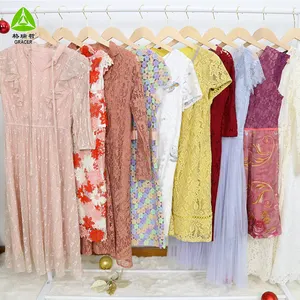 Wholesale Summer Ladies Dress Second Hand Clothes Mixed Used Knit Dress For Women