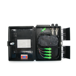 กล่องกระจายไฟเบอร์ Oun Fiber Distribution IP65 ODF Box FTTH Termination Box 1:4/8 พร้อมอะแดปเตอร์ FC/SC/LC สำหรับใช้งานภายใน/ภายนอกอาคาร - Product Image 1