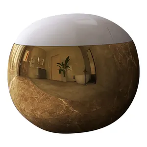 Neues Design Eierform Hängende Toilette Keramik Wandbehang Goldene Toilette Mit Verdeck Tank