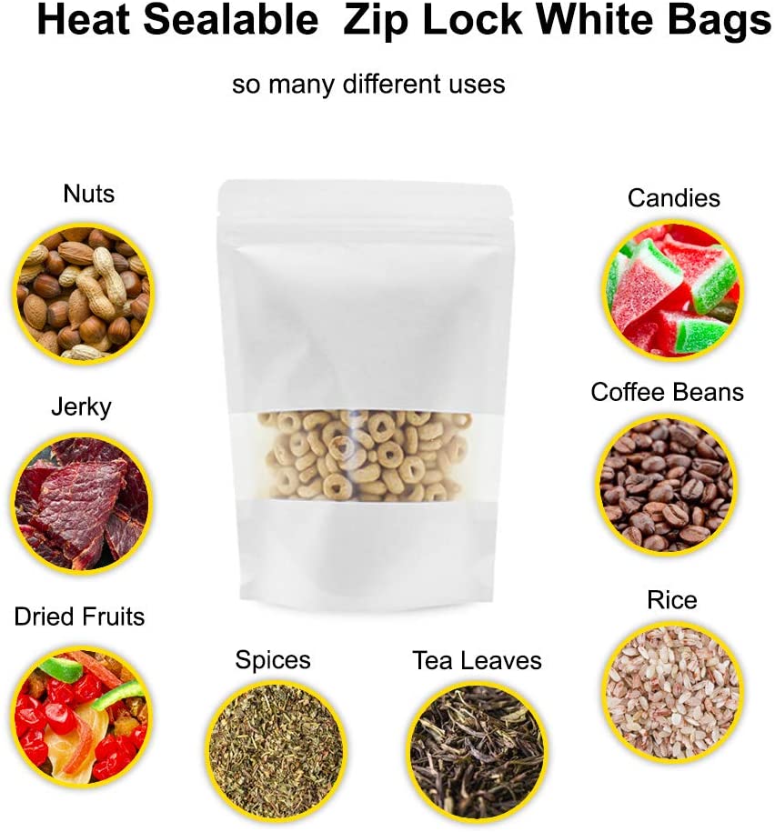 Kraft Paper Sachet Stand Up Pouch Kraft Paper Bag With Window, Sachet Kraft Stand Up Paper Pouch