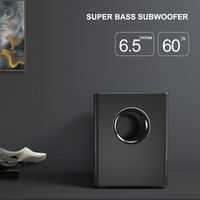 Vofull 2.1 2-en-1 Barre de son détachable pour Home Cinéma Barres de son audio avec connexion HDMI-ARC/optique/AUX,