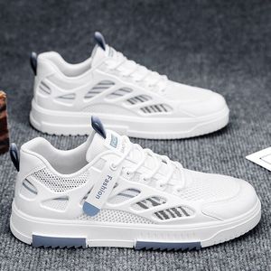 Zapatos Deportivos de Piel <span class=keywords><strong>Blancos</strong></span> para <span class=keywords><strong>Hombre</strong></span>, Zapatillas de <span class=keywords><strong>Tenis</strong></span>, Botas, Sapatos Masculinos, Chaussures Decontractees, Zapatos Deportivos con Forro de Malla - Product Image 4