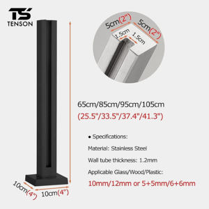 Personalizado Moderno 304 Aço Inoxidável Outdoor Stair Railing Sistema Balaustrada de Vidro Post para Escada Varanda Deck <span class=keywords><strong>TENSON</strong></span> Marca - Product Image 2