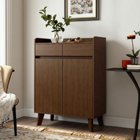 Étagère à chaussures simple pour l'entrée de la maison, armoire de rangement à chaussures multi-niveaux anti-poussière, gain de place pour appartement/maison locative