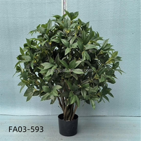 Boule d'arbuste artificielle, simulation de buis, plante en pot pour décoration de bureau intérieure et extérieure
