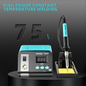Estación <span class=keywords><strong>de</strong></span> Soldadura KUAIQU 203D 75W, Soldador Electrónico, Herramientas <span class=keywords><strong>de</strong></span> Reparación <span class=keywords><strong>de</strong></span> Soldadura, Retrabajo SMD, <span class=keywords><strong>Calor</strong></span> <span class=keywords><strong>para</strong></span> <span class=keywords><strong>Celulares</strong></span>, BGA, IC - Product Image 2