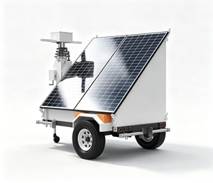 Remorque solaire mobile avec contrôleur MPPT, système d'alimentation solaire hors réseau pour équipement éloigné - Product Image 3