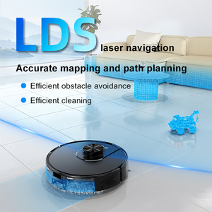 Aspiradora Robótica Inteligente para el Hogar <span class=keywords><strong>con</strong></span> <span class=keywords><strong>Sensor</strong></span> de Distancia LDS, Limpieza de Pisos Secos y Húmedos, Control Remoto por Aplicación, Barredora Eléctrica - Product Image 3