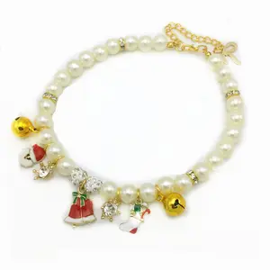 High-end pearl pet neck collar cat necklace for dog cat jewelry