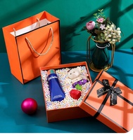 Kotak Hadiah Perusahaan Mewah Oranye Grosir Kotak Kemasan Karton Kotak Hadiah Hari Valentine