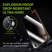 Protection d'Écran en Verre Trempé Anti-Espion XGorilla pour iPhone 17 Pro Max/16/15 13xr, Ultra-Mince HD, Anti-Poussière, Installation Facile