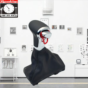 Pomo de Palanca de Cambios de Cuero para Automóvil <span class=keywords><strong>Audi</strong></span> A4 B8 2009 en Adelante/A5 <span class=keywords><strong>2008</strong></span> en Adelante/Q5 2009-2015/A6 C6 2006-2011/A6L C7 2012-2018, Tipo Cristal - Product Image 3