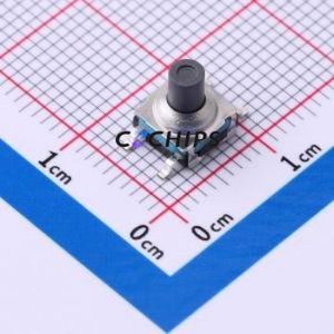GT-TC128S-H072BB-L3 Tactile Switch SMD,6.2x6.2mm Switch Single Pole Single Throw Round Button 1.8N Vertical Mount - Product Image 1