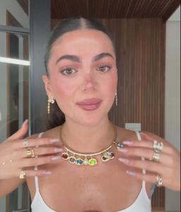 Collar Ajustable Minimalista y Elegante con Garantía Anti-Deslustre, Chapado en Oro de 18K sobre Acero Inoxidable, Diseño Abierto en Forma de Lágrima para la Clavícula - Product Image 1