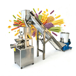 Línea de Producción de <span class=keywords><strong>Pasta</strong></span> Comercial de 100 kg/h, Admite la Formación de Diversos Productos de <span class=keywords><strong>Pasta</strong></span>, Máquina de Espaguetis, Extrusora de <span class=keywords><strong>Pasta</strong></span> - Product Image 1