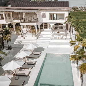 Moderno in legno letto a baldacchino ombrellone 10 piscina mobili da esterno per spiaggia giardino Hotel piscina Reciliner per uso esterno - Product Image 3