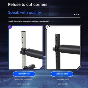 Portable Home Gym Equipment Adjustable Single Leg <strong>Squat</strong> Stand New Product Safety Features for Bulgarian Split <strong>Squats</strong> Made Steel - Product Image 6