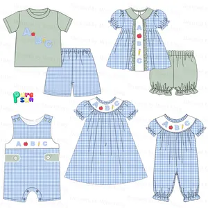 新学期カジュアルショーツ用ブティック卸売女の子服セット-Puresun